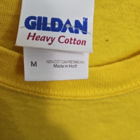 Gildan Daytona Beach Tshirt Yellow sz Med short sleeve cotton Adult - Picture 3 of 9